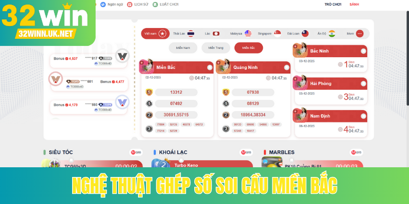Nghệ thuật ghép số soi cầu miền Bắc